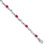 14k White Gold Diamond and Ruby Bracelet BM4475-RU-001-WA
