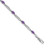 14k White Gold Diamond and Amethyst Bracelet BM4492-AM-001-WA