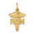 14k RN Nurse Charm C433