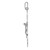 14k White Gold Crucifix Pendant C2808