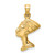 14k 3-D Nefertiti Pendant C3068