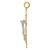 14k Two-tone Crucifix Pendant D32