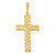 14k Nugget Style Cross Pendant C1464