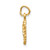 14k Satin Diamond-cut Scorpio Zodiac Charm C483
