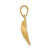 14k Scallop Shell Pendant C3375