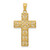 14k Diamond-cut Filigree Cross Pendant C3604