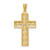 14k Diamond-cut Filigree Cross Pendant C3604