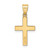 14k Polished Cross Charm C3787