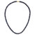 14k 8-9mm Black Near Round Freshwater Cultured Pearl Necklace BPN080-24