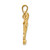 14k Solid Polished Eagle Pendant C2435