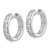 14K White Gold Lab Grown Diamond VS/SI FGH Hinged Hoop Earrings EM4264-100-WLG