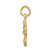 14k Satin Diamond-cut Virgo Zodiac Charm C481
