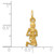 14k Satin Diamond-cut Virgo Zodiac Charm C481