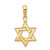 14k Polished Star of David Pendant D1691