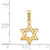 14k Polished Star of David Pendant D1691