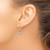 14k White Gold Diamond Cluster Leverback Earrings EM4372-050-WA