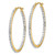 14k Diamond Fascination Round Hinged Hoop Earrings DF256