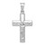 14K White Gold Reversible Crucifix Pendant D3234