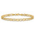 14k Double Link with Hearts Charm Bracelet DO499-8