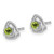 14k White Gold Peridot Post Earrings EM7395-PE-W