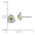 14k White Gold Peridot Post Earrings EM7395-PE-W
