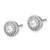 14k White Gold Diamond Cluster Post Earrings EM5478-050-WA