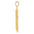 14k Polished Cross Pendant D1661