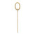 14k Polished Cross Charm D3137
