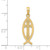 14k Ichthus Fish Pendant D3741