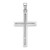 14k White Gold Polished Cross Pendant D1544W