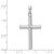 14k White Gold Polished Cross Pendant D1544W
