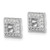 14k White Gold Diamond Square Jacket Earrings EJM5313-025-WA