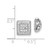 14k White Gold Diamond Square Jacket Earrings EJM5313-025-WA