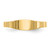 10K Polished Square Baby Signet Ring 10R526