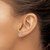 14k White Gold Diamond Initial X Earrings EM4170X-005-WA
