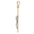 14k Two-tone Crucifix Pendant D870
