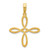 14k Fancy Cross Pendant D5128