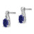 14k White Gold Sapphire and Diamond Earrings EM4235-SA-006-WA