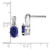 14k White Gold Sapphire and Diamond Earrings EM4235-SA-006-WA