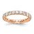 14K Rose Gold Lab Grown Diamond VS/SI FGH Eternity Band ET0005-300-7RLG