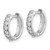 14k White Gold Diamond Hinged Hoop Earrings EM4263-025-WA