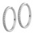 14k White Gold Diamond Milgrain Hinged Hoop Earrings EM4286-200-WA
