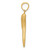 10k Solid D/C Italian Horn Charm 10M2711