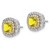 14K Two-Tone Lab Grown VS/SI FGH Dia & Created Yellow Sapphire Earrings EM7501-CYS-100-WYLG