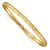 14k Hexagonal Design Diamond-cut Flexible Bangle DB696