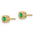 14k Emerald and Diamond Earrings EM7092-EM-010-YA