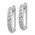 14k White Gold Diamond Fascination Hoop Earrings DF141