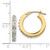 14k Diamond Fascination Round Hinged Hoop Earrings DF228