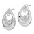 14k White Gold Diamond Post Earrings EM4387-075-WA
