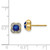 14k Diamond and Sapphire Fancy Earrings EM3923-SA-010-YA